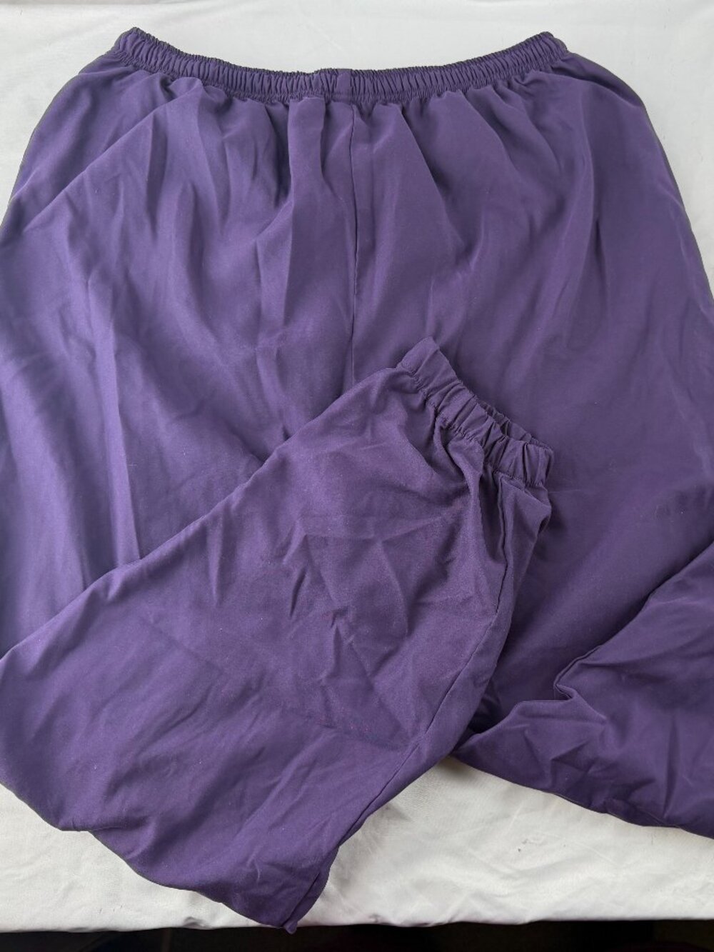 C.A. Sport Vintage Purple Nylon Track Pants Athletic Joggers Mens Size XL